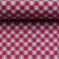 Preview: Baumwolle Webware Popeline Kim kleingemustert - grau hellgrau pink Farbnr. 183