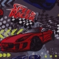 Preview: Softshell Speed Racer Rennautos grau blau rot