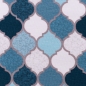 Preview: Jersey Moroccan Tiles by lycklig design marokkanische Fliesen petrol blau