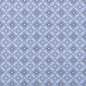 Preview: Baumwolle Webware Popeline Jasmin Kreise Punkte Quadrat hellblau grau weiß Reststück 0.85 m