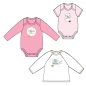Preview: Baumwoll - Jersey Panel - Baby - Panele erster bis zwölfter Monat - 1. Geburtstag Mädchen