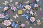 Preview: Viscose French Terry Druck Lilac Wonder - Schmetterlinge grau
