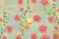 Preview: Canvas spanischer Dekostoff Blumen pink bunt