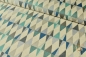Preview: Canvas Dekostoff - Dreiecke - grafisches Muster - petrol - blau