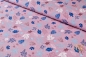 Preview: Canvas Dekostoff - Herbst - Blätter - rosa - blau