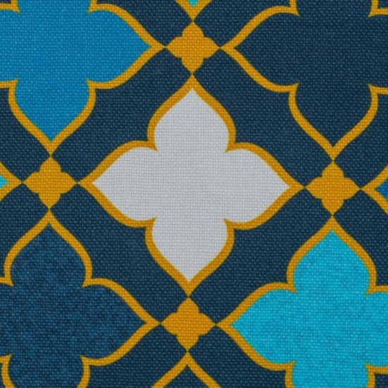 Canvas taste of morrokech Grand Ornaments Ornamente by lycklig design türkisblau dunkelpetrol