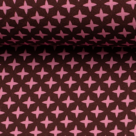 Viskose Arabian Nights by lycklig design Kreuze bordeaux pink