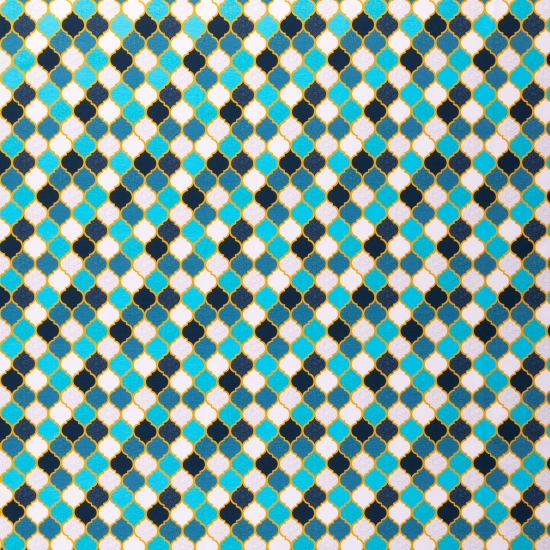Jersey Moroccan Tiles by lycklig design marokkanische Fliesen petrol türkisblau