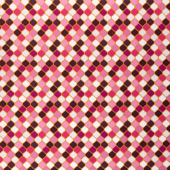 Jersey Moroccan Tiles by lycklig design marokkanische Fliesen dunkelbordeaux pink