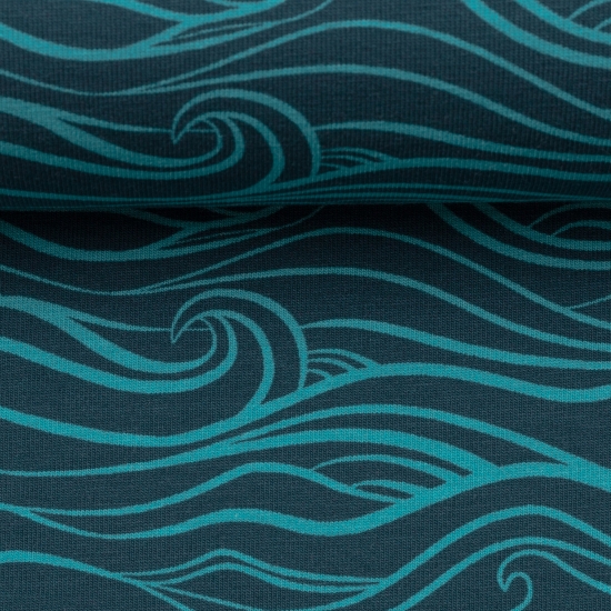 Jersey Waves by Käselotti tiefblau hellblau