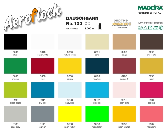 Madeira Aeroflock no 100 Farb Nr 8990 grün apfelgrün