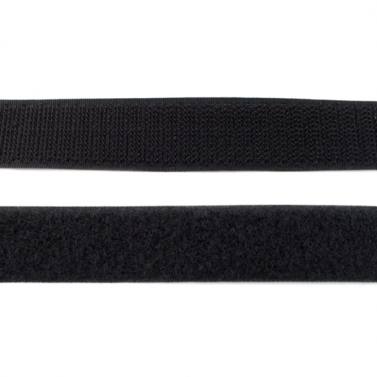 Klettband 25 mm breit schwarz