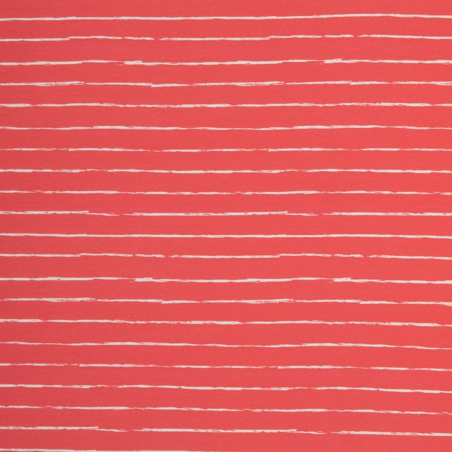 Jersey Streifen Crayon by Lila-Lotta rot Farbnr. 339