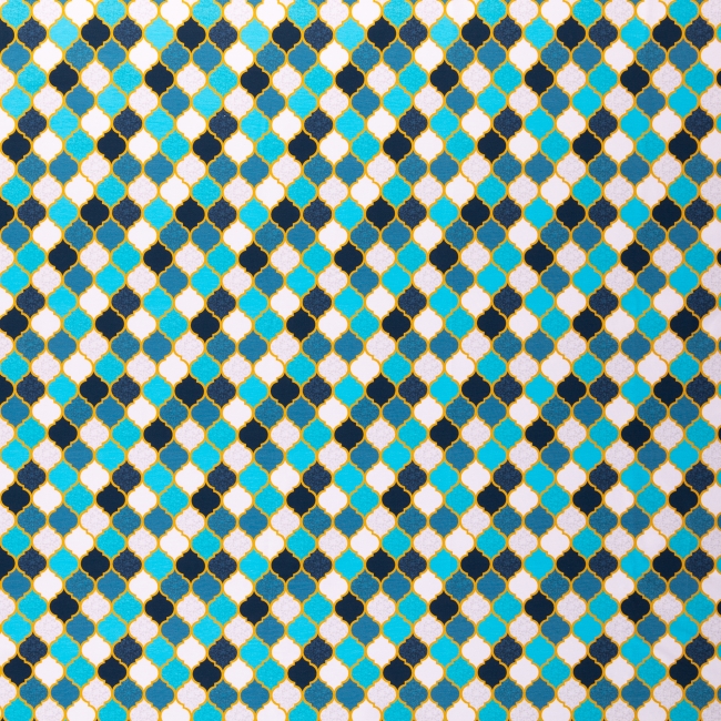 Jersey Moroccan Tiles by lycklig design marokkanische Fliesen petrol türkisblau