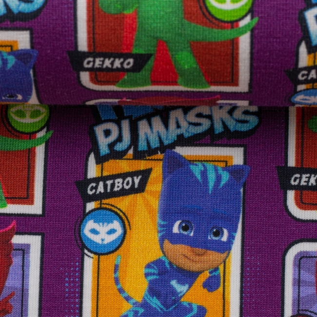 Jersey - Disney - PJ Masks - Gekko - Owlette - Catboy - violett