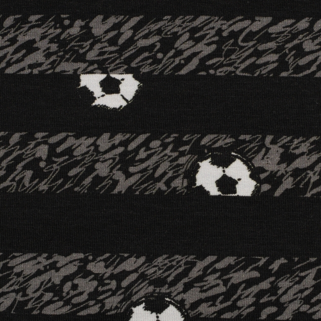 Jersey Fußball mit Streifen by Steinbeck schwarz dunkelgrau weiß