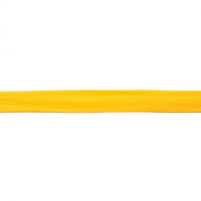 Baumwolljersey Schrägband gelb