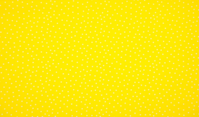 Baumwolle Webware weiße Punkte auf gelb