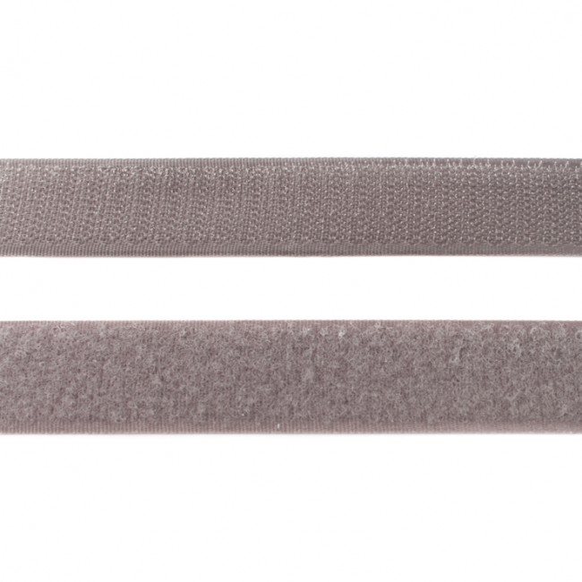 Klettband 25 mm breit grau