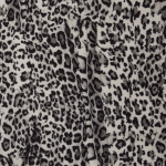 Viskose Daisy Leopard schwarz