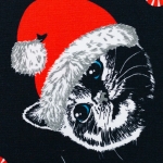 Jersey Theo Katze Merry Christmas schwarz Farbnr. 299