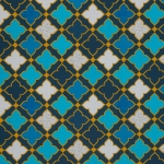 Canvas taste of morrokech Grand Ornaments Ornamente by lycklig design türkisblau dunkelpetrol