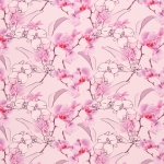 Jersey Jonne digitale und gemalte Orchideen rosa pink schwarz weiß