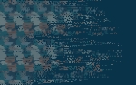 Modalsweat French Terry Decode Bordüre Pixeldesign dunkelblau by Bienvenido Colorido