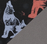 Softshell Fiete Wolf auf schwarz Farbnr. 299