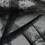Sweat angeraut Toronto grafisch abstraktes Design mit schwarzen Strichen auf grau Farbnr. 183