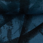 Sweat angeraut Toronto grafisch abstraktes Design mit schwarzen Strichen auf blau Farbnr. 256