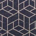 Jacquard Cozy Collection by lycklig design moderne Geometrik dunkelblau