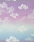 Modalsweat Cloud Sky by lycklig Design lila hellblau Wolken Rapport ca. 70 cm Farbnr. 642 Farbnr. 253