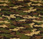 Baumwolle Webware Army Camouflage olivgrün