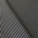 Ringel Streifen Bündchen weiß schwarz 35 cm im Schlauch  Farbnr 900