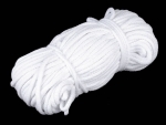 Baumwollkordel mit AB-Effekt Glitzereffekt 5 mm weiß 1