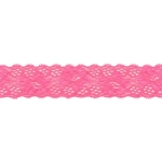 Elastische Spitze Blume pink 35 mm 43956