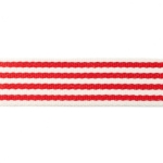 Weiches Gurtband Streifen rot 40 mm