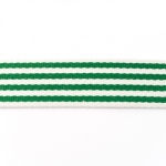 Weiches Gurtband Streifen grün 40 mm
