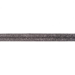 Elastisches Schrägband schwarz mit Glitzer 15mm