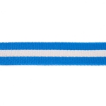 Weiches Gurtband Streifen breit kobalt beige 40 mm