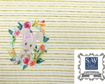 French Terry - Sommersweat Panel - Flower Bunny - FHTN