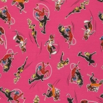 Jersey Miraculous Geschichten von Ladybug und Cat Noir Ladybug, Queen Bee, Rena Rouge pink Reststück 0.95 m
