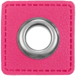 Ösenpatch Ösen Quadrat pink 1 Stück 786