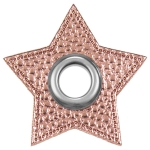 Ösenpatch Ösen Stern rosa metallic 1 Stück
