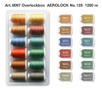 Madeira Aerolock no. 125 Aerolock Blister Box Multicolor 12 x Minikingspulen je 1200 m Garn