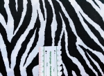 Baumwolle Webware Zebra schwarz weiß Reststück 2.70 m