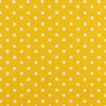 Baumwolle Webware Dots weiße Punkte auf gelb