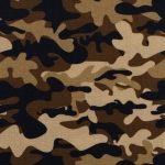 Baumwolle Kim Webware camouflage beige braun Farbnr. 175