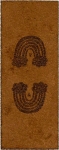 Knick-Label Lederimitat Regenbogen camel 190100